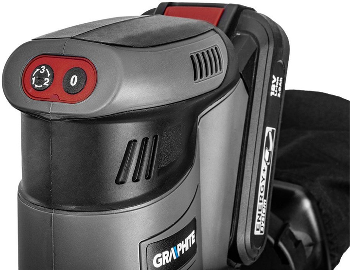 Ексцентрикова шліфувальна машина Graphite 58G014 без акумулятора та зарядного пристрою (5902062035424) - зображення 3