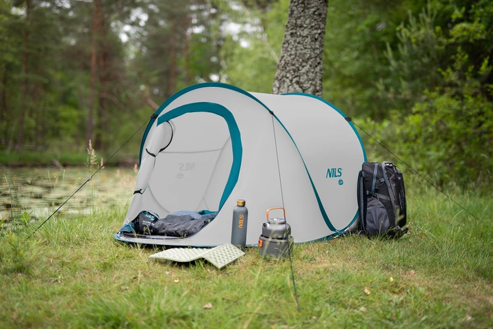 Namiot Nils Camp kempingowy samorozkładający NC3743 Grey (5908261682292) - obraz 14