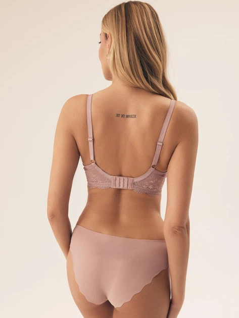 Бюстгальтер для годування з кісточками мереживний Esotiq Entri 42473-39X 70E Темно-рожевий (5903972555873) - зображення 4