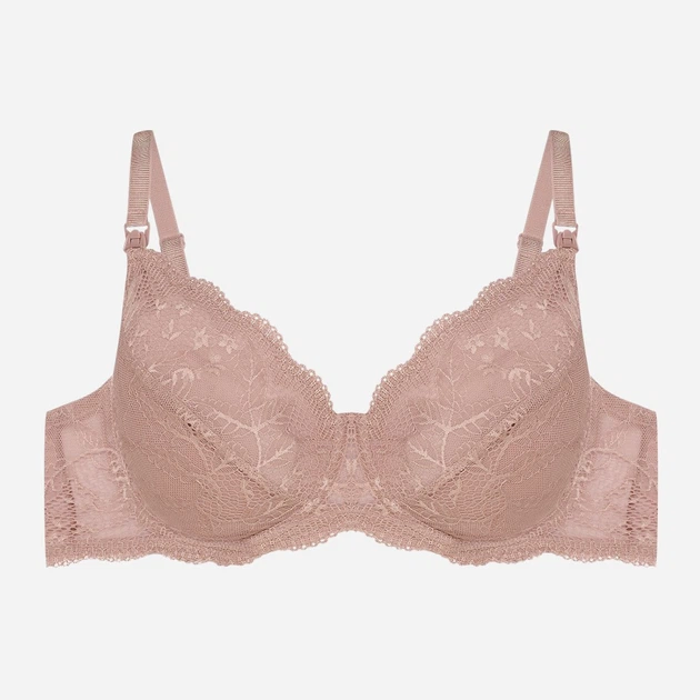 Бюстгальтер для годування з кісточками мереживний Esotiq Entri 42473-39X 70G Темно-рожевий (5903972555965) - зображення 7