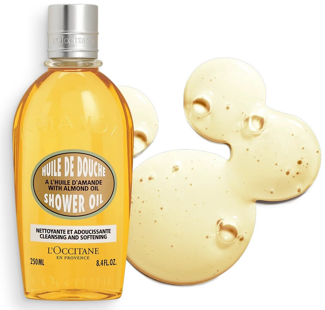Набір для догляду за тілом L'occitane Almond Body Care Collection Олія для душу Migdał 250 мл + Крем для тіла Amande 75 мл + Крем для рук Amande 20 мл (3253581776308) - зображення 4