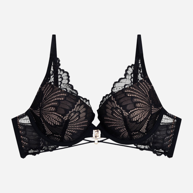 Бюстгальтер Push-up з кісточками мереживний Esotiq Bari 42507-61X 75B Чорний (5903972526149) - зображення 6