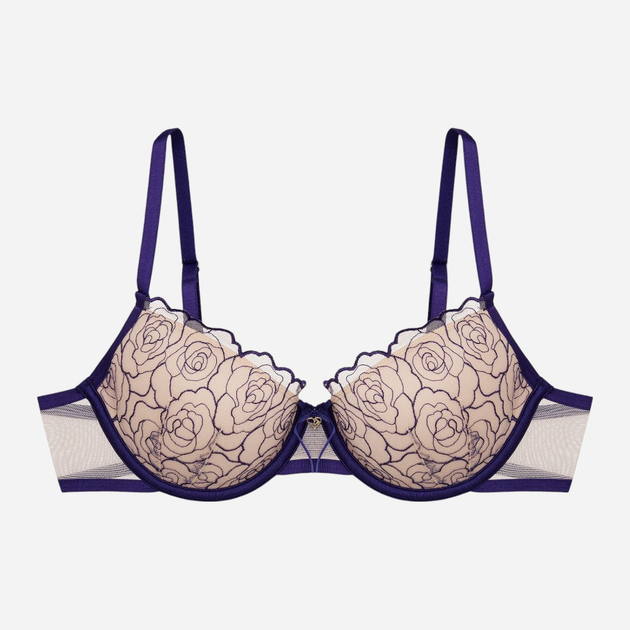 Biustonosz damski Push Up z fiszbinami Esotiq Batty 42513-59X 75E Granatowy (5903972527382) - obraz 10