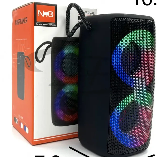 Портативна бездротова Bluetooth колонка NB-041 Компактна колонка з RGB - зображення 2