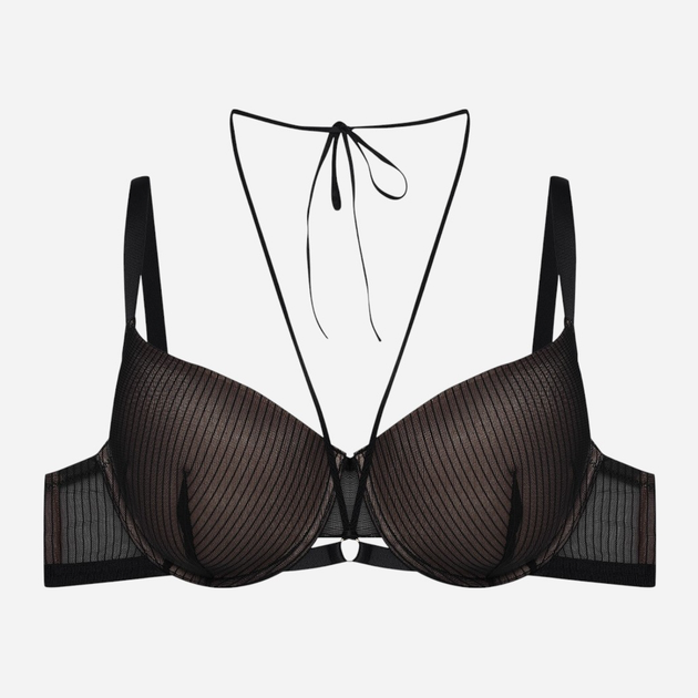 Biustonosz damski Push Up z fiszbinami Esotiq Brittany 42541-61X 95C Czarny z beżowym (5903972522110) - obraz 6