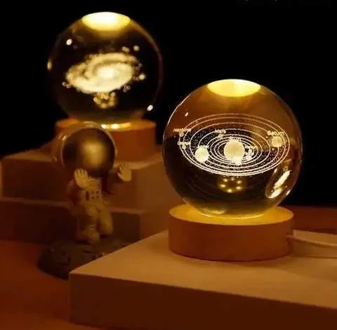 Светодиодный хрустальный шар, декоративный универсальный 3D ночник, хрустальный шар - изображение 6