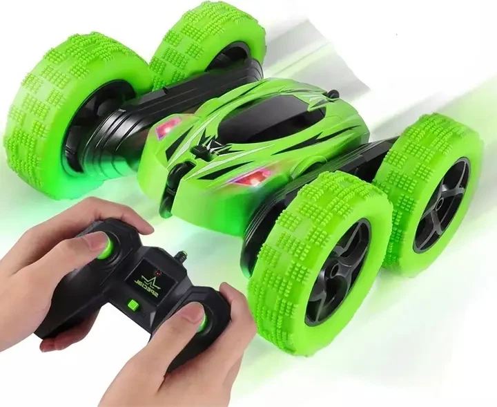 Машинка перевертыш вездеход трюковая на радиоуправлении Ydjia Stunt Car D828 Green - изображение 6