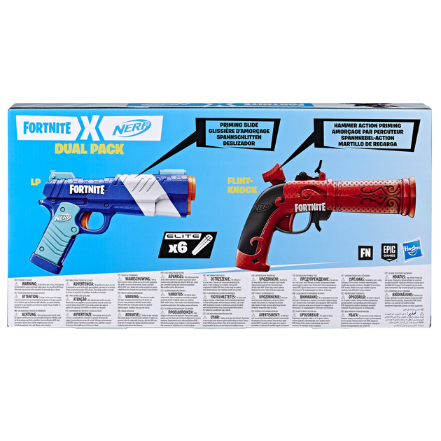 Набір із двох іграшковий бластерів Hasbro Nerf Fortnite Blue Shock F6243 (5010996113382) - зображення 2