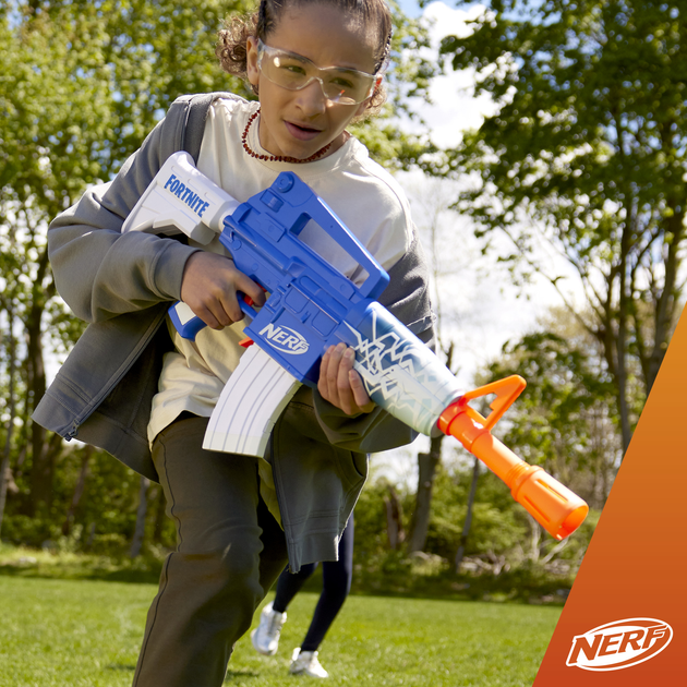 Broń zabawkowa Hasbro Nerf Fortnite Blue Shock blaster F4108 (5010996119209) - obraz 8