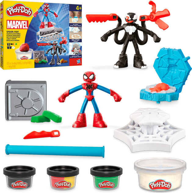 Zestaw kreatywny Hasbro Play-Doh Marvel Spider-Man F9827 (5010996257611) - obraz 3