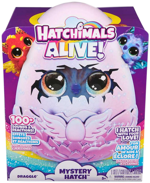 Zabawka niespodzianka Hatchimals Interactive Draco w jajku 6069282 (778988452615) - obraz 1