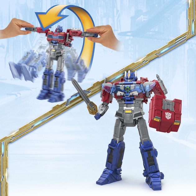 Іграшка-трансформер Hasbro Power Flip Optimus Prime 20 см F9209 (5010996265593) - зображення 15