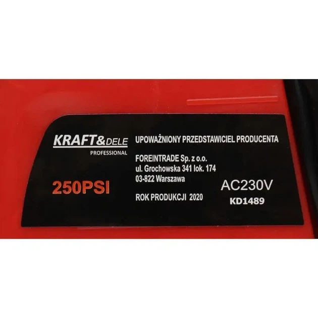 Автомобильный компрессор 12в для подкачки колес шин 12/230В Kraft&Dele KD1489 - изображение 4