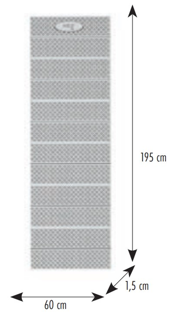 Mata kempingowa Nils Camp NC17103 składana z podbiciem aluminiowym XPE 195 cm Pomarańczowy (5908261683367) - obraz 4