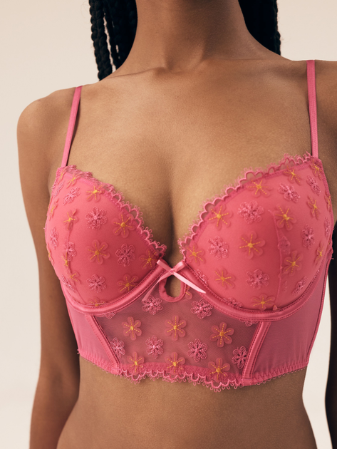 Biustonosz bustier Esotiq Bloomy 42869-42X 75B Różowe (5903972552452) - obraz 5