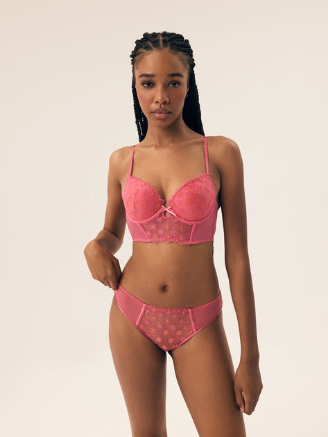 Biustonosz bustier Esotiq Bloomy 42869-42X 80B Różowe (5903972552476) - obraz 3