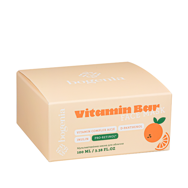 Маска для лица питательная мультивитаминная Bogenia Vitamin Bar 100 мл (BG439(004)) - Фото 3 Маска для лица питательная мультивитаминная Bogenia Vitamin Bar 100 мл (BG439(004)) - изображение 3