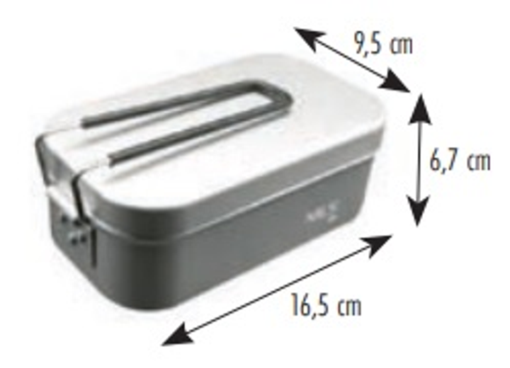 Menażka Nils Camp NC4201 aluminiowa 0.8 l (5908261683152) - obraz 3