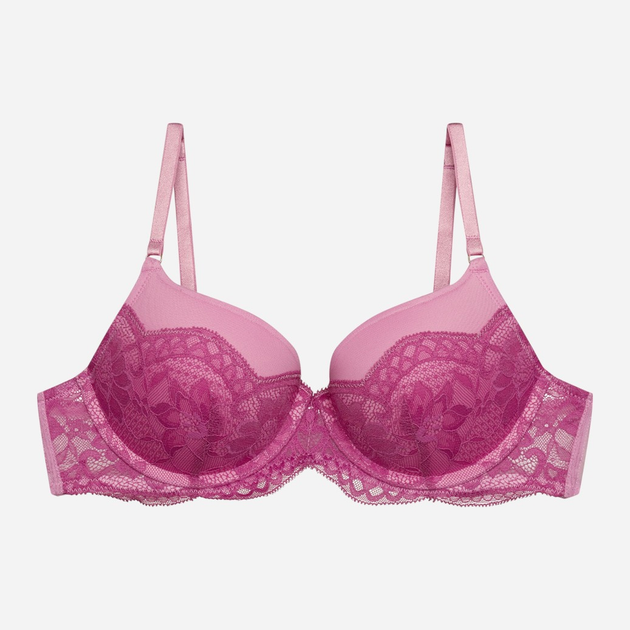 Biustonosz damski Push Up z fiszbinami Bloovii Samara 43224-30X 80C Różowy z purpurowym (5903972578094) - obraz 6