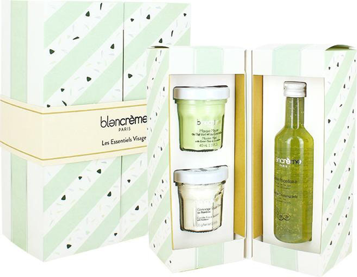 Zestaw kosmetyków pielęgnacyjnych Blancreme Essentials Żel do mycia twarzy 80 ml + Peeling 20 g + Maska 40 ml (3700614810602) - obraz 2