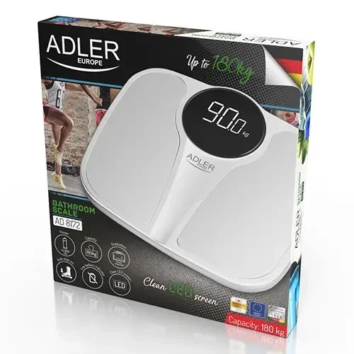 Ваги підлогові Adler AD 8172w (max 180кг) White - зображення 5