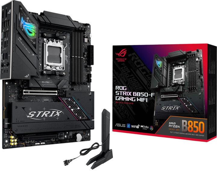 Материнська плата ASUS ROG STRIX B850-F GAMING WIFI (sAM5, AMD B850, PCI-Ex16) - зображення 11