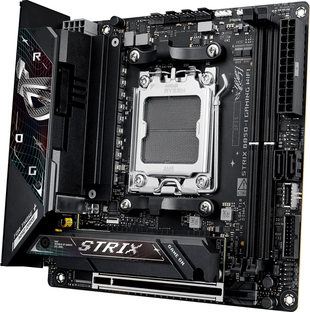 Материнська плата Asus ROG STRIX B850-I GAMING WIFI (sAM5, AMD B850, PCI-Ex16) - зображення 3