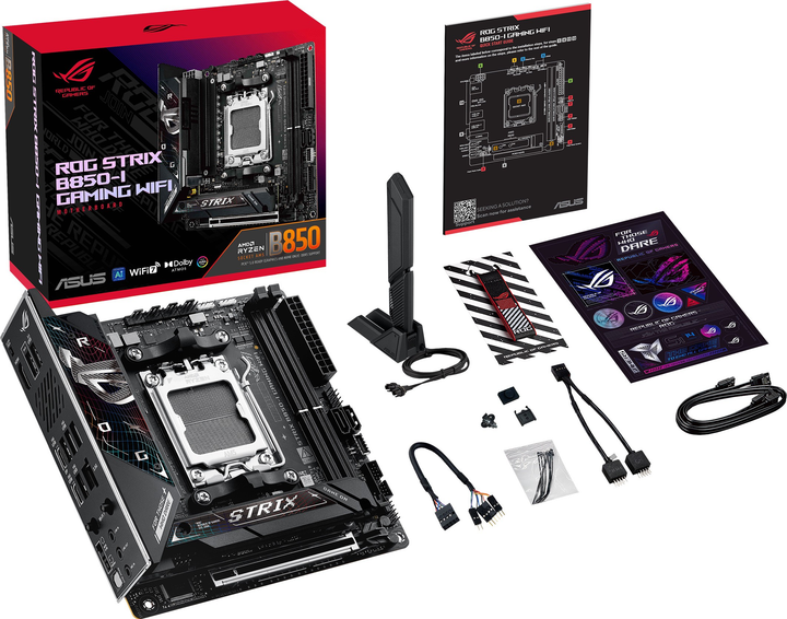Материнська плата Asus ROG STRIX B850-I GAMING WIFI (sAM5, AMD B850, PCI-Ex16) - зображення 11