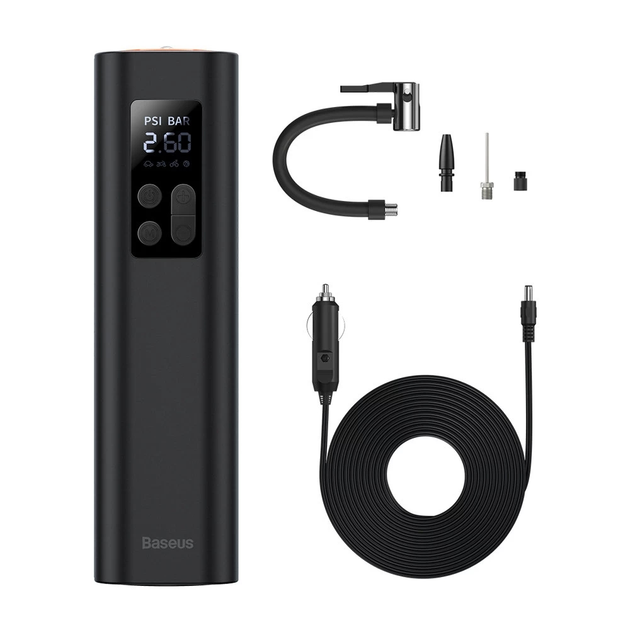 Автомобильный насос Baseus Super Mini Inflator Pump Black CRCQ000001 - изображение 2