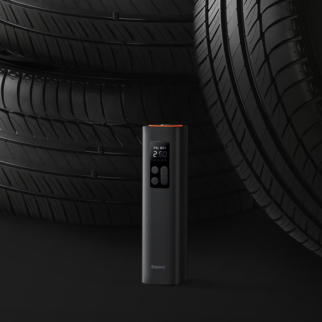 Автомобильный насос Baseus Super Mini Inflator Pump Black CRCQ000001 - изображение 6
