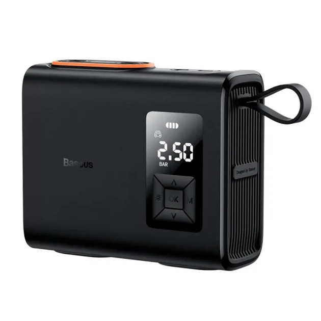 Автокомпресор Baseus Mega EnergyPump Series Dual Cylinder Wireless Inflator, 250W, 6000 mAh Black CRNL060001 - изображение 1