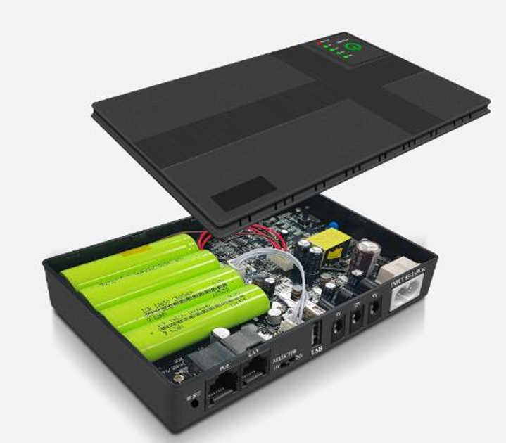 DC-UPS ДБЖ DC1018P безперебійне живлення для роутера, терміналу, камери Yepo 10400mAh (White) - зображення 5