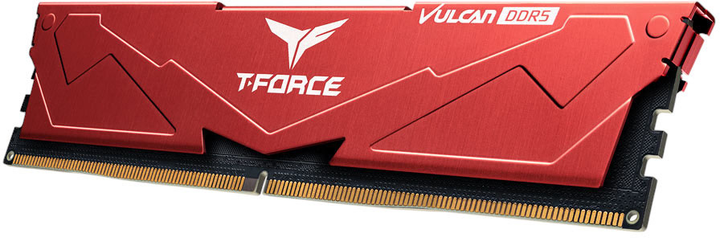 Pamięć RAM Team Group DDR5-6400 32768MB PC5-51200 (Kit of 2x16384) Vulcan Red (FLRD532G6400HC40BDC01) - obraz 4