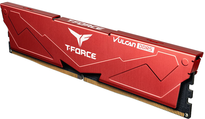 Pamięć RAM Team Group DDR5-6000 32768MB PC5-48000 (Kit of 2x16384) Vulcan Red (FLRD532G6000HC38ADC01) - obraz 2