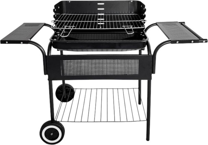 Grill ogrodowy ModernHome by Multistore metalowe półki i regulacja rusztu (5903089067153) - obraz 1