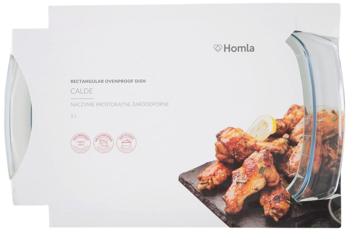 Naczynie Homla Calde prostokatne żaroodporne 5 l (5904183846804) - obraz 4
