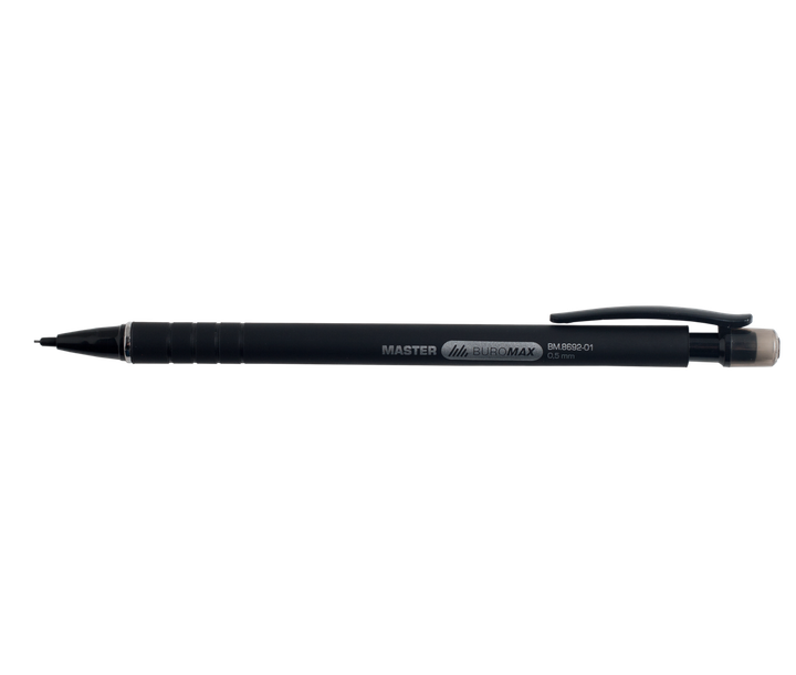 Олівець механічний Buromax Master 0.5мм чорний (BM.8692-01) - Фото 1 Олівець механічний Buromax Master 0.5мм чорний (BM.8692-01) - изображение 1