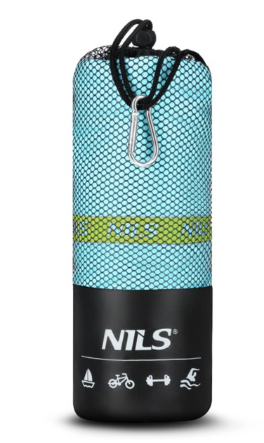 Ręcznik NILS CAMP NCR12 z mikrofibry 180 x 100 cm Jasnoniebieski (5907695541199) - obraz 7