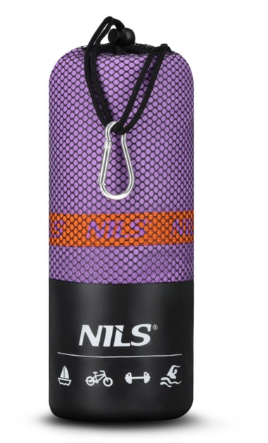 Ręcznik NILS CAMP NCR12 z mikrofibry 180 x 100 cm Fioletowy (5907695541212) - obraz 7