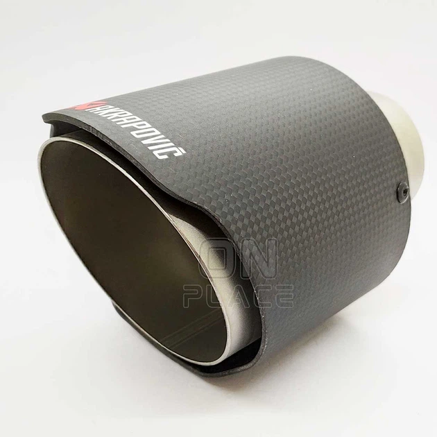 Насадка на глушитель Akrapovic одинарная 53мм-165мм (ZB) | Карбоновая насадка на выхлопную трубу - изображение 5
