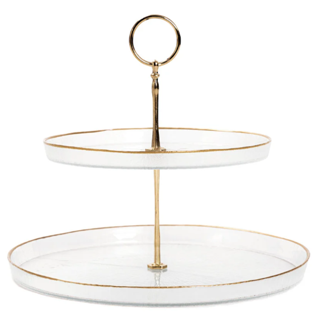 Patera HOMLA Monze dwupoziomowa transparentna 28 x 25 cm (5904183862095) - obraz 2