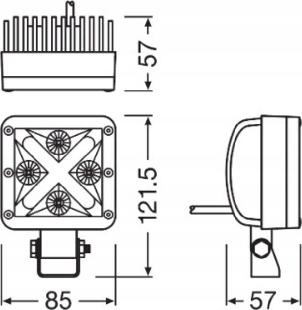 Додаткова фара OSRAM Cube MX85-WD LEDDL101-WD (4052899595279) - зображення 4