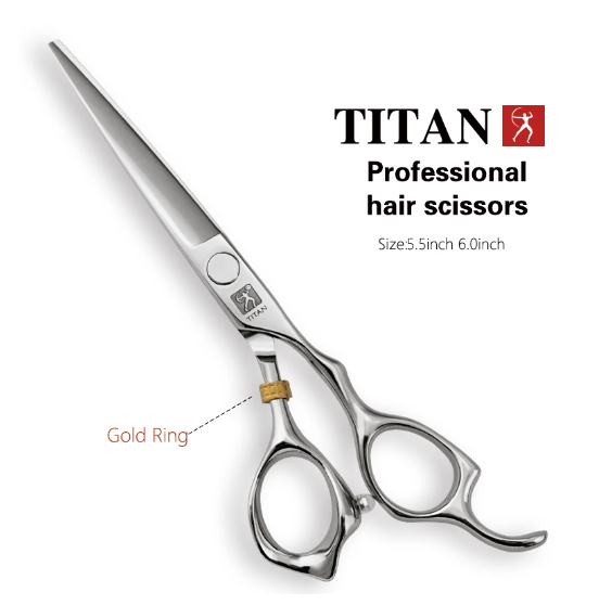 Профессиональные парикмахерские ножницы TITAN T3D для стрижки волос Japan 440C 5,5 дюймов - Фото 3 Профессиональные парикмахерские ножницы TITAN T3D для стрижки волос Japan 440C 5,5 дюймов - изображение 3
