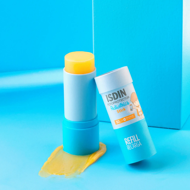 Змінний картридж Сонцезахисний крем для дітей Isdin Fotoprotector Pediatrics Stick SPF 50 20 г (8429420307971) - зображення 5