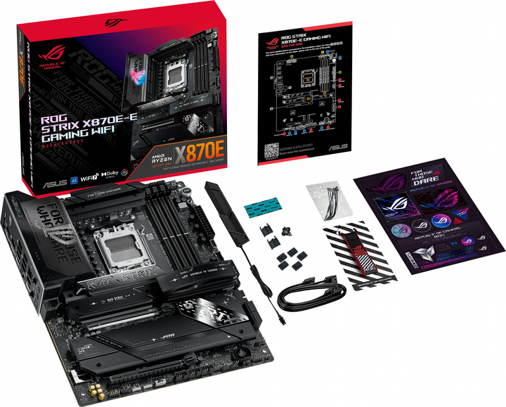 Материнська плата ASUS ROG STRIX X870E-E GAMING WIFI (sAM5, AMD X870E, PCI-Ex16) - зображення 14