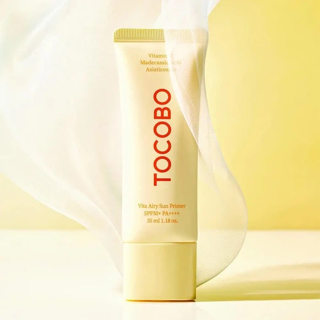 Праймер для маскировки пор TOCOBO Vita Airy Sun Primer SPF50+ PA++++ 35 мл (8809835061765) - Фото 2 Праймер для маскировки пор TOCOBO Vita Airy Sun Primer SPF50+ PA++++ 35 мл (8809835061765) - изображение 2