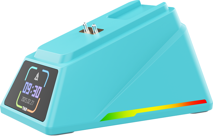 Беспроводная магнитная мышь Ajazz AJ159 APEX PAW3950 400 мАч RGB Голубой - изображение 6