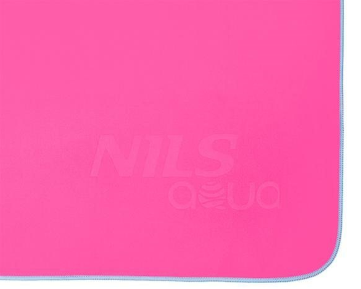 Рушник NILS AQUA NAR11 із мікрофібри 140 x 70 см Рожевий (5907695592870) - зображення 4