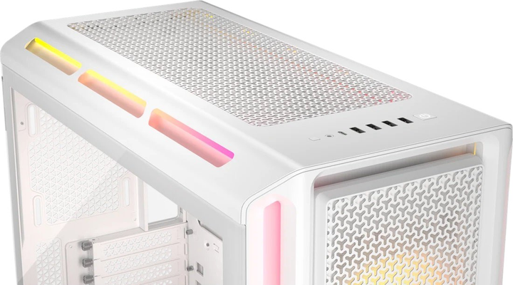 Obudowa Corsair iCUE LINK 5000T LX RGB White (CC-9011299-WW) - obraz 2