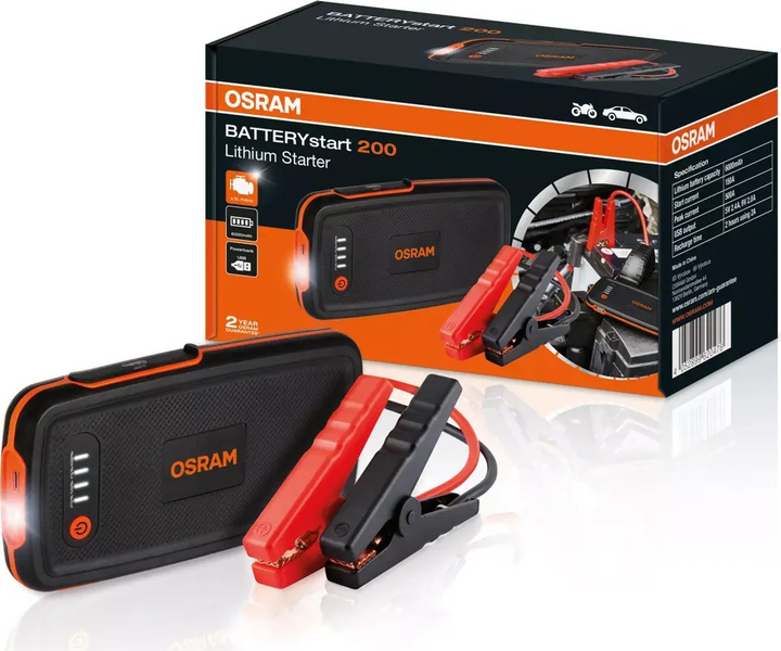 Urządzenie rozruchowe OSRAM BATTERYstart 200 OBSL200 (4052899620476) - obraz 6
